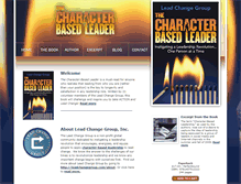 Tablet Screenshot of characterbasedleader.com